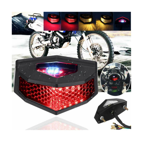 Universal LED Turn Signals Modified Tail Light Cafe Racer Brake Lamp 2