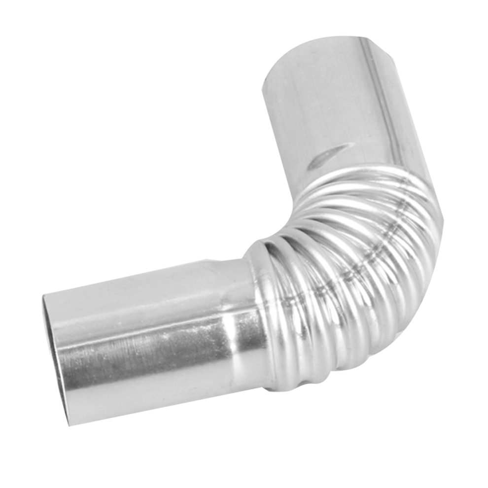 Car Heater Air Vent Ducting Elbow Pipe Outlet Exhaust Connector Silver 4713147676286