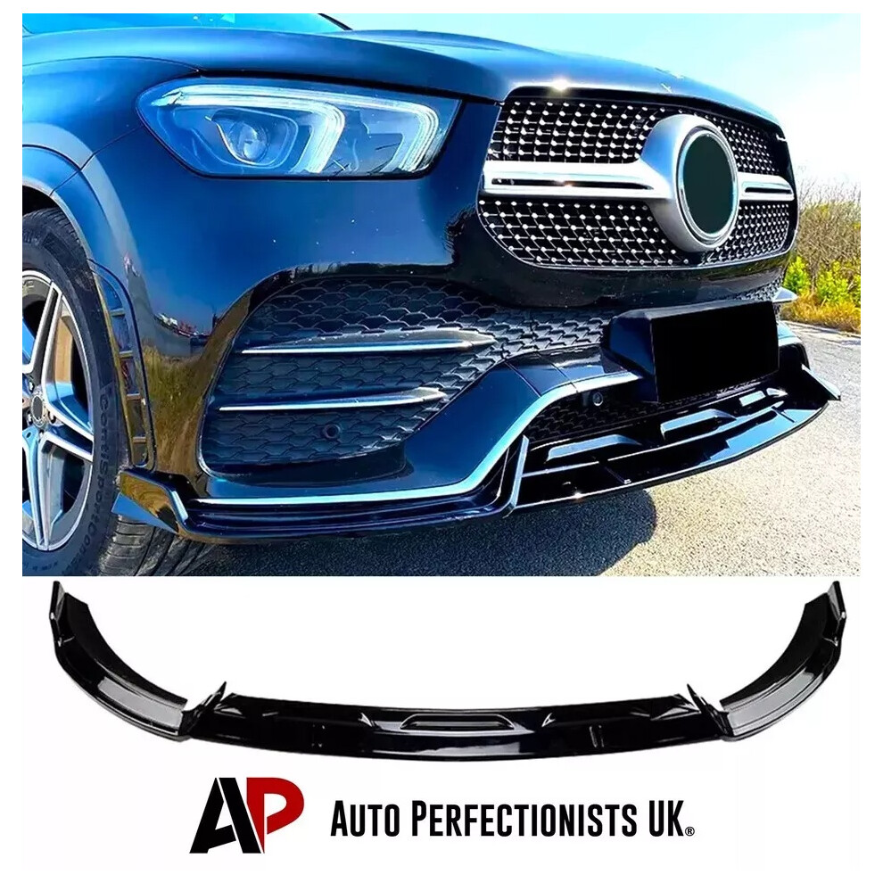 For Mercedes Gle Class Gle43 Amg Line W167 Lip Splitter Spoiler Black 5061072664076