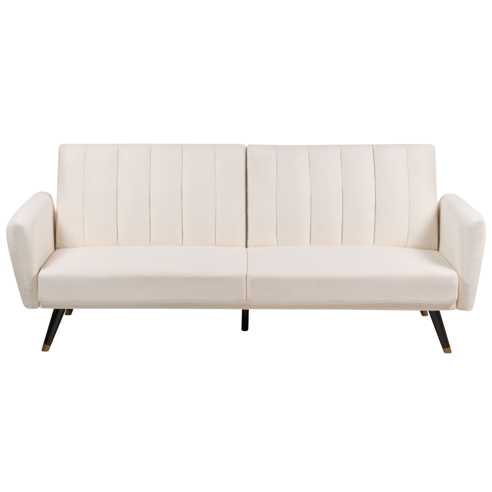 Sofa Bed 3 Seater VIMMERBY Fabric Light Beige