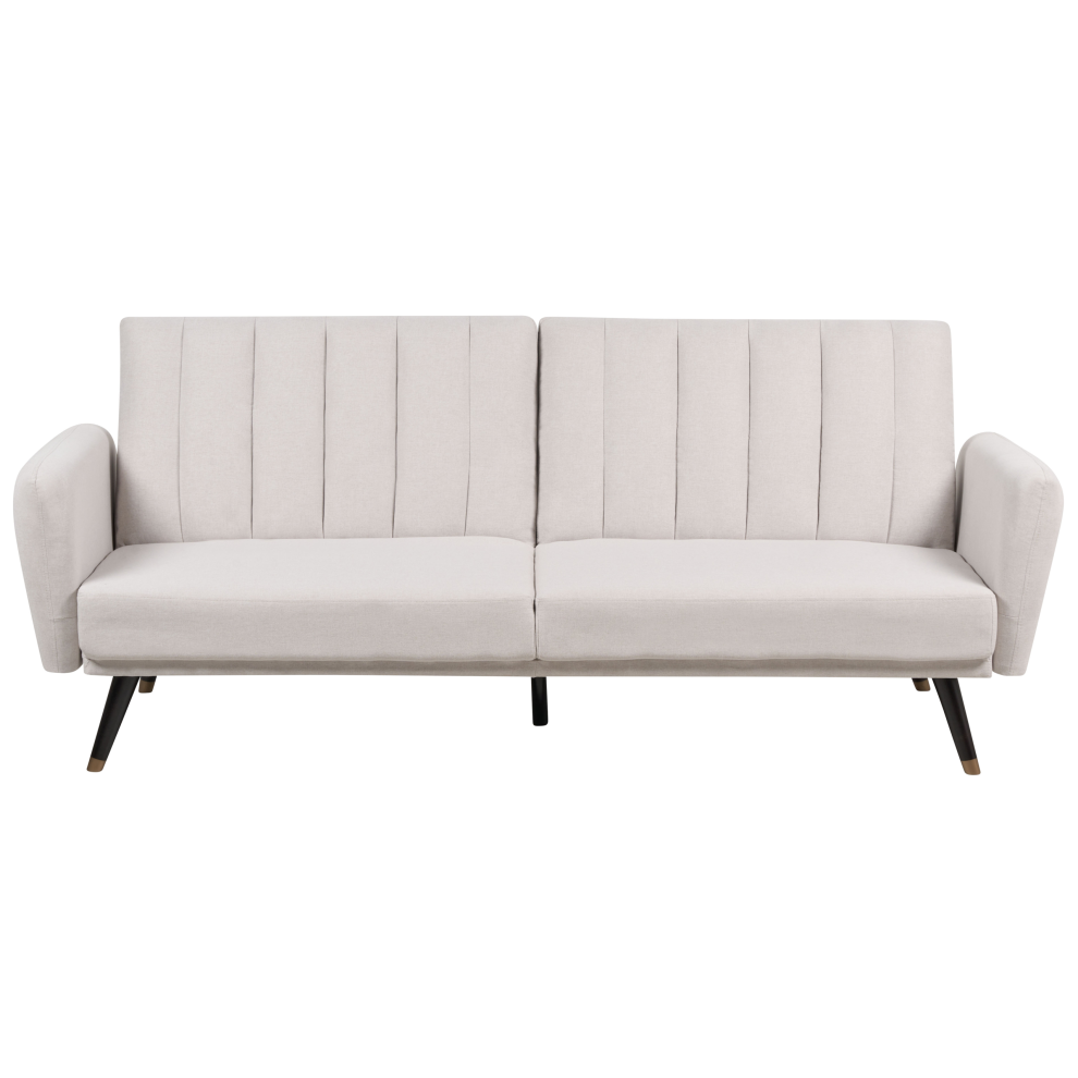 Sofa Bed 3 Seater VIMMERBY Fabric Beige