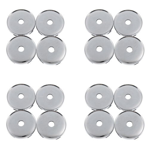 Set di 4 coprimozzi cromati per auto, in plastica, universali, da 60 mm