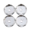 Set di 4 coprimozzi cromati per auto, in plastica, universali, da 60 mm 2