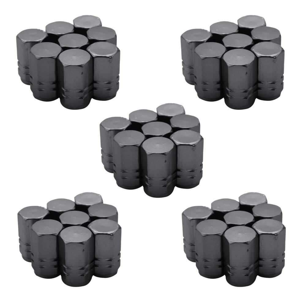 8X Tire Stem Valve Caps Car Dustproof Tire Cap, Hexagon Shape 4713147615803