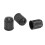 80pcs Plastic Bike Valve Dust Caps Black 4