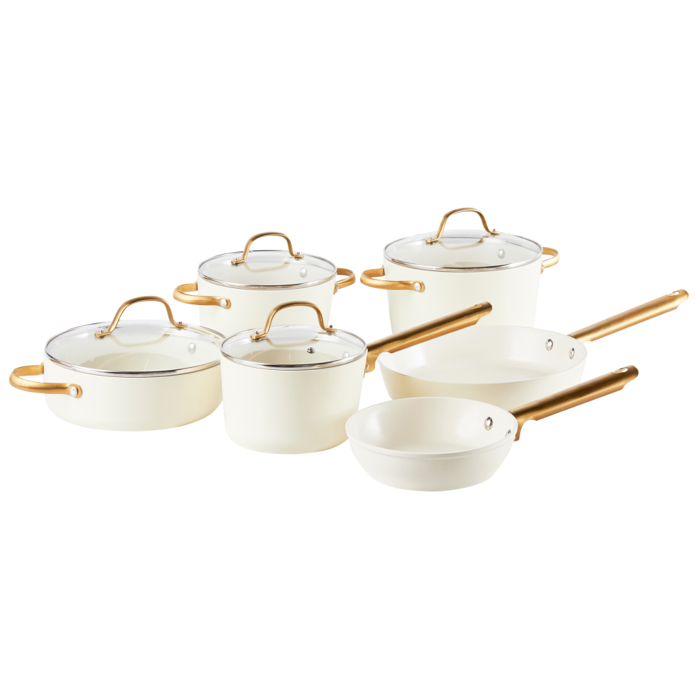 10 Piece Pan Set ELITE PRO Off-White