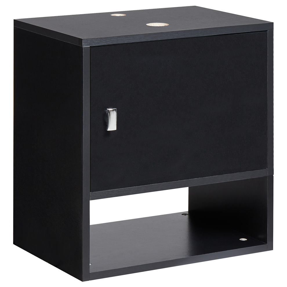 Wall Mounted Washbasin Cabinet LIMERIA 45 cm Black