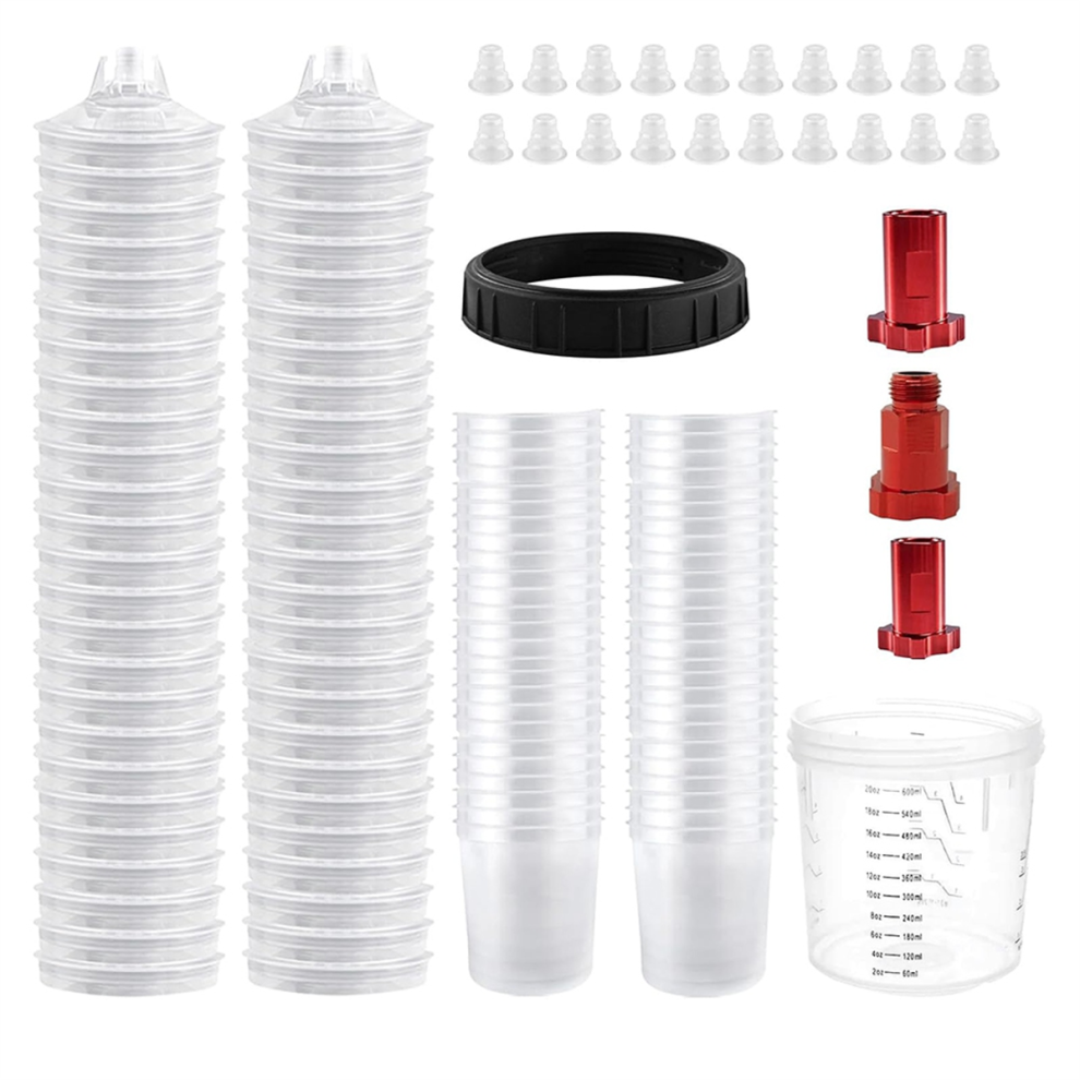 Disposable Paint Cups, Hvlp Paint Mixing Cups 20 Ounce (600Ml) Kit 4713147699575