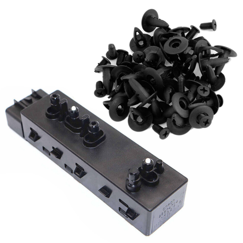 6Mm Hole Dia Black Plastic Rivets Fastener Bumper Push 30Pcs 4713147617395