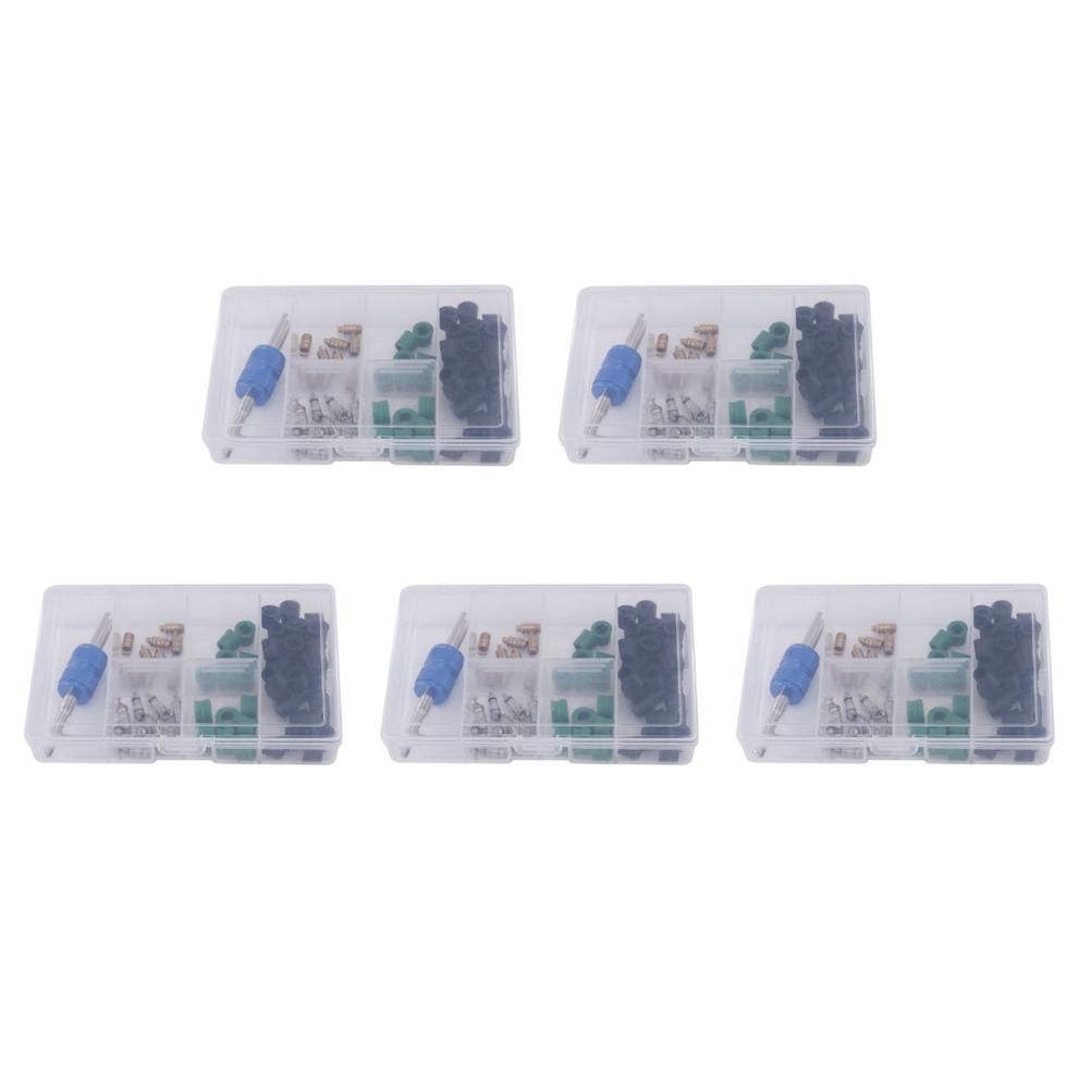 71Pcs A/C Valve Core R12 / R134a Ac Master Valve Core Repair Kit White 4713147617425