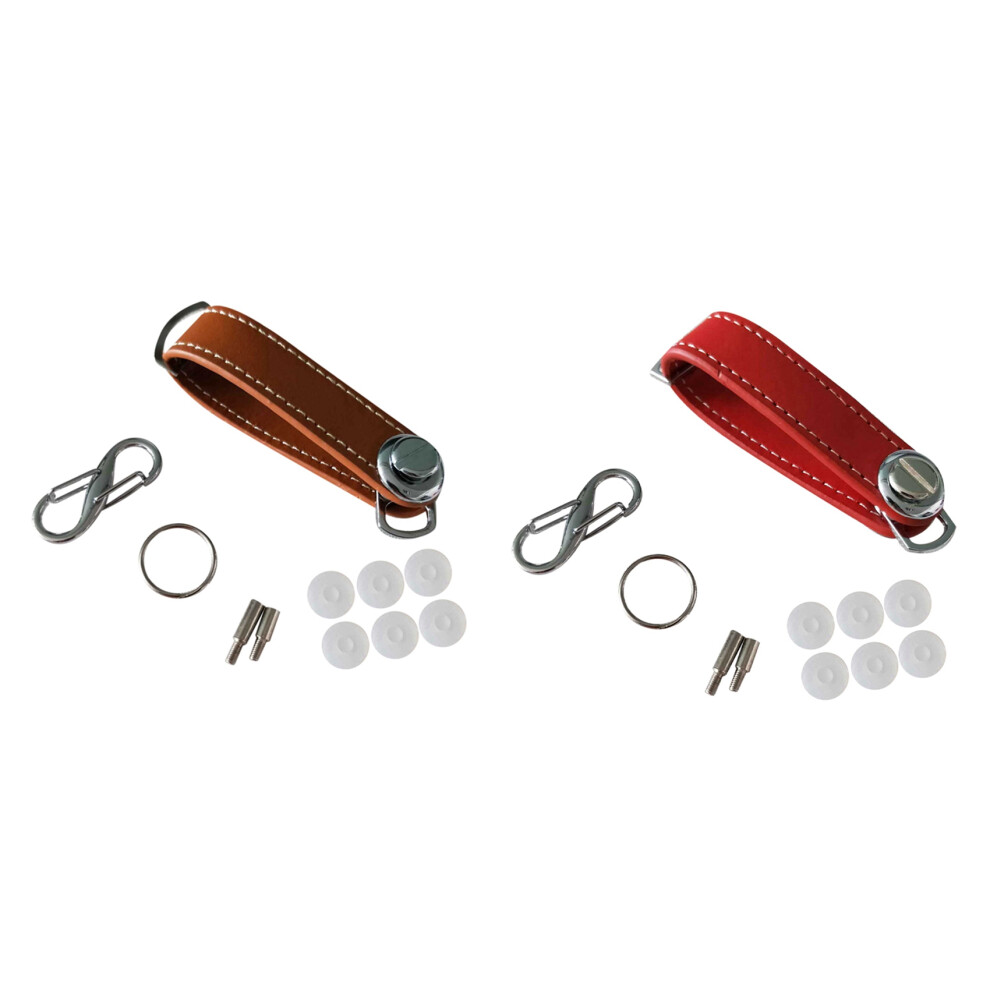 Car Key Pouch Case Wallet Holder Chain Key Wallet Ring Pocket Red 4713147606214