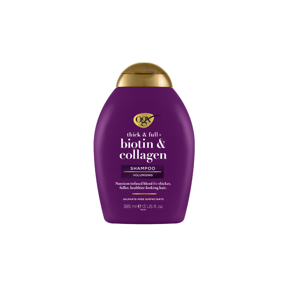 OGX Biotin & Collagen Shampoo Thickening & Volumizing Formula for Fuller, Stronger, Healthier Hair - 385ml