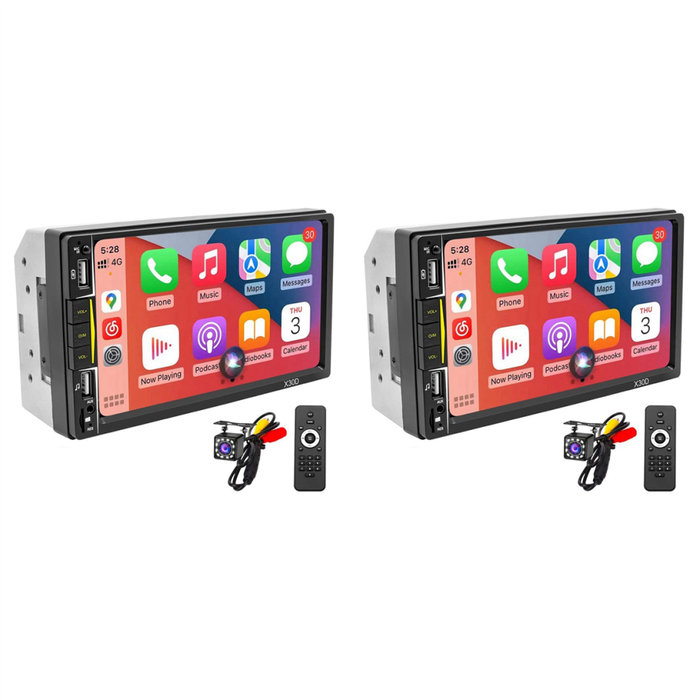Double Din Car Stereo With Carplay 7Inch Touchscreen Link Receiver 4713147603435