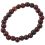 Buddhist Brown Wood Round Beads Elastic String Wrist Bracelet 2