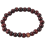 Buddhist Brown Wood Round Beads Elastic String Wrist Bracelet 4