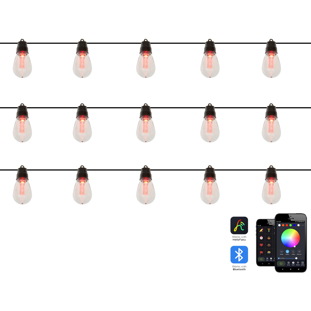 Outdoor String LED Lights ITILLEQ with App Multicolour