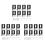 8pcs Metal Mirror Holder Kit, Mirror Clips with Screws silver 1
