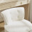 Living And Home Teddy Fleece Upholstered Vanity Stool 4