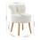Living And Home Teddy Fleece Upholstered Vanity Stool 6