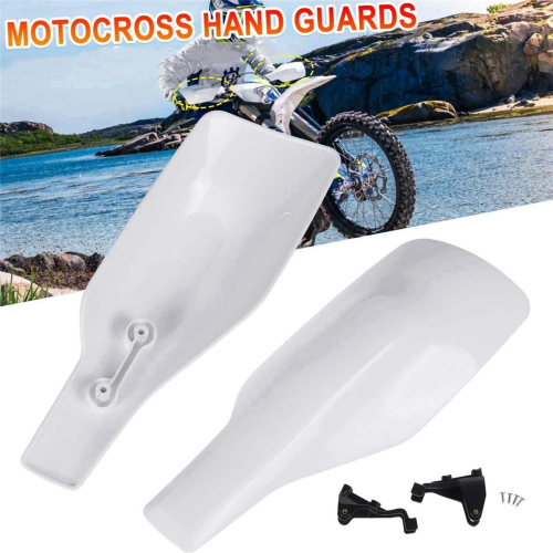 Paramani per motocross, protezione per le mani per moto, bianco 2