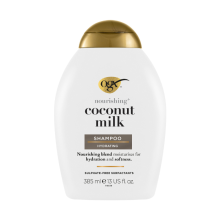 OGX Nourishing Coconut Milk Shampoo Hydrating & Strengthening Formula for Soft, Smooth, Healthy Hair - 385ml