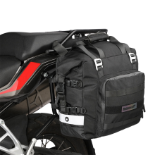 Rhinowalk Motorrad-Seitentasche hinten, 20 l, abnehmbar (schwarz)