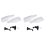 Motocross Handguard Motorcycle Hand Guard Protector White 2