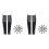 Side Skirts Fits Universal Vehicles Black 450mm Splitter(Gloss Black) 1