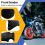 Parafango anteriore per motocicletta, colore nero 4