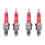 Pack of 4 Racing 3 Electrode Spark Plug A7tc 1