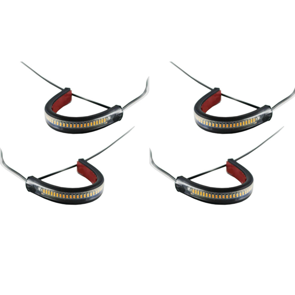 4X Motorcycle Led Fork Turn Signal Drl Daytime Running Light 4713147620722