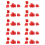 Interruttore clacson per moto per AF27 AF28 AF34 AF35 Rosso 2