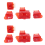 Interruttore clacson per moto per AF27 AF28 AF34 AF35 Rosso 3