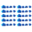 Interruttore clacson per moto per AF27 AF28 AF34 AF35 Blu 1