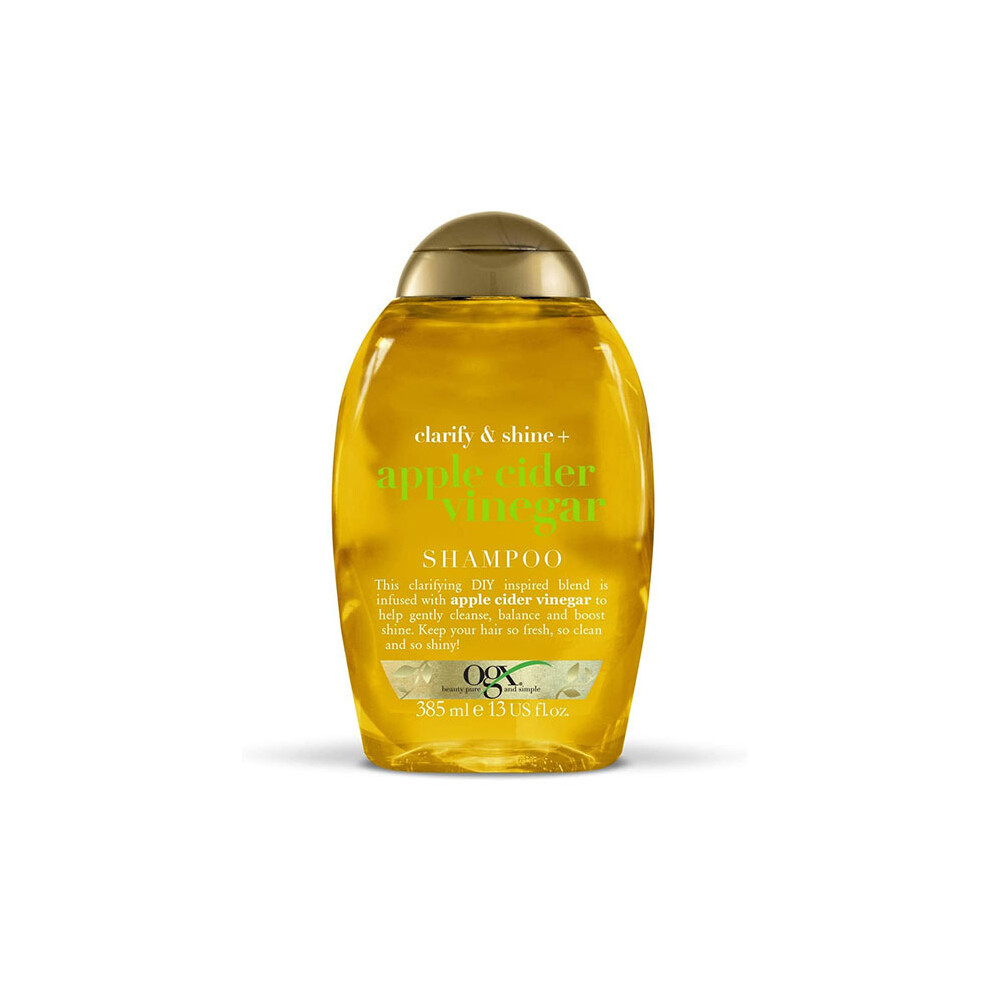 OGX Apple Cider Vinegar Shampoo Clarifying & Shine-Boosting Formula for Clean, Balanced, Healthy Hair - 385ml