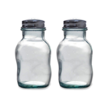 Tower Natural Life Salt And Pepper Shaker Set - Clear