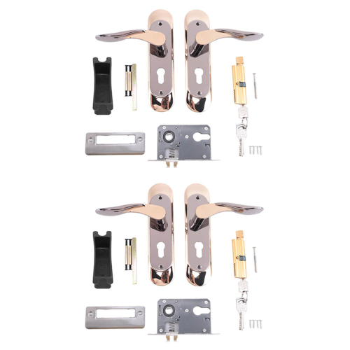 Indoor Household Door Handle for Home with Security Lock Key Set