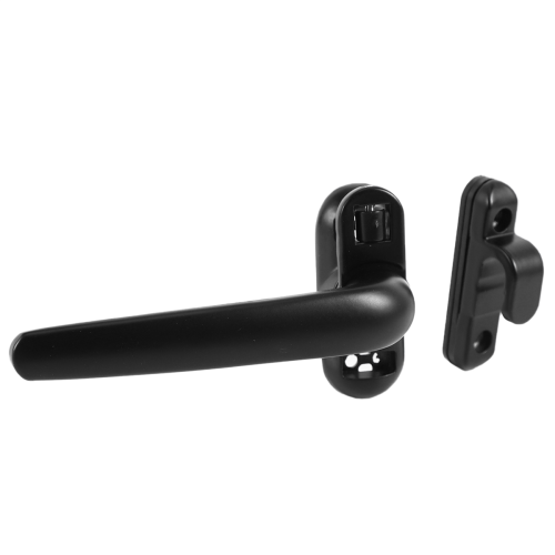 Door and Window Handle Lock Casement Window Lock Wheel Handle Black 2