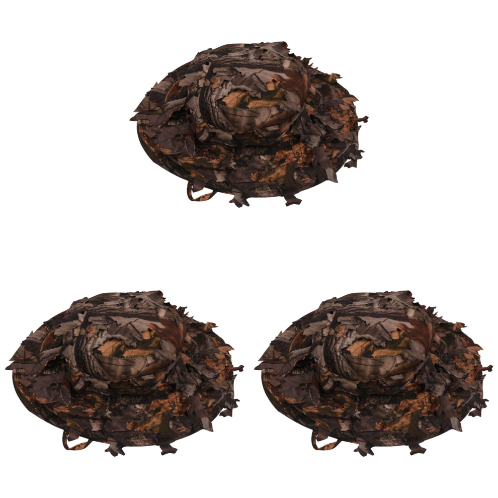 Camouflagejagthat Med 3D-Jagtkasket Af æGte TræBlade-image