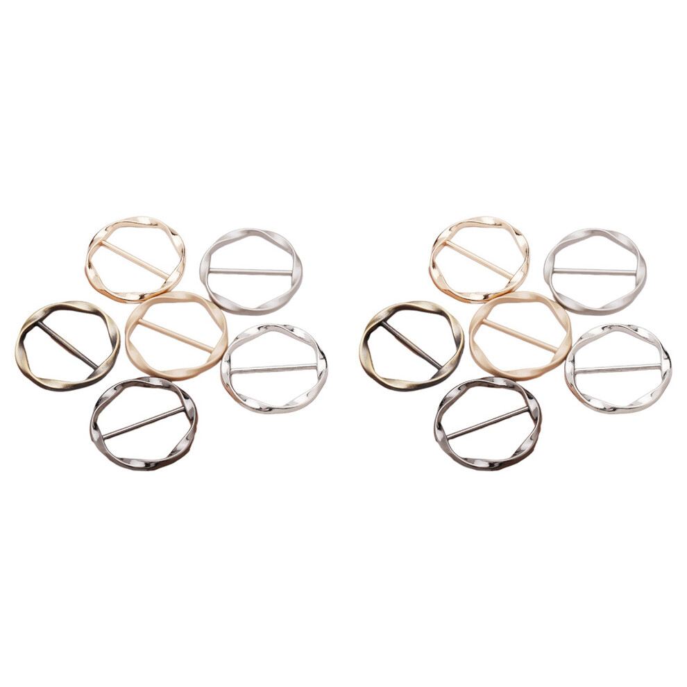 6 Pcs Scarf Ring Clip T Shirt Tie Clips for Women Tightener Clip-image-OPC-PJ59ZGS-NEW