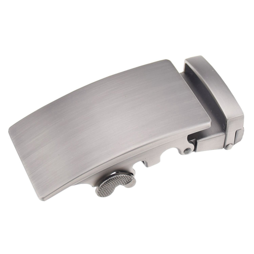 Men's Solid Buckle Automatic Ratchet Leather Belt Buckle 1