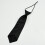 Solid Black Polyester Elastic Slim Necktie Neck Tie for Child 4