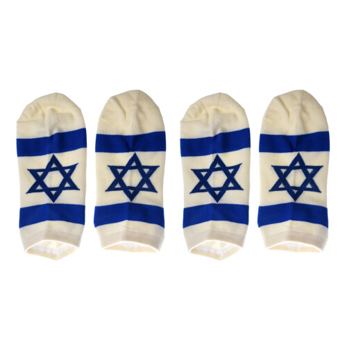 Par snygga stjärn-Israel flaggmönster