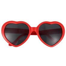Mode Niedlich Retro Liebe Herzform Sonnenbrille Rot
