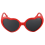 Mode Niedlich Retro Liebe Herzform Sonnenbrille Rot 3