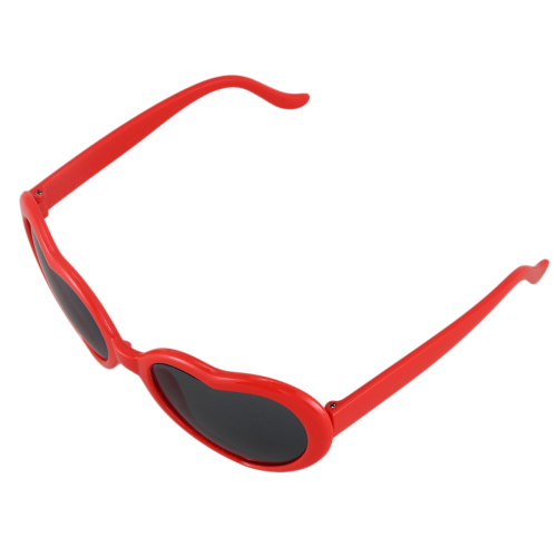 Mode Niedlich Retro Liebe Herzform Sonnenbrille Rot 1