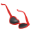 Mode Niedlich Retro Liebe Herzform Sonnenbrille Rot 5