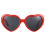 Mode Niedlich Retro Liebe Herzform Sonnenbrille Rot 4