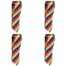 Cravatta stretta e sottile da uomo, casual, alla moda, 19 (colore arcobaleno)