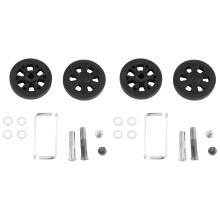 Set di 2 ruote di ricambio per valigie da 60x13 mm A